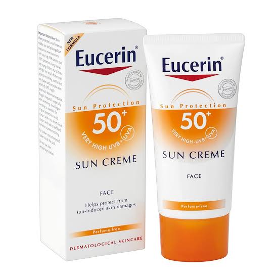 صن بلوك للبشرة الجافة Eucerin sun cream sensitive protect
