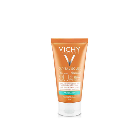 صن بلوك Vichy للبشرة الدهنية SPf 50 Mattifying Dry touch face fluid