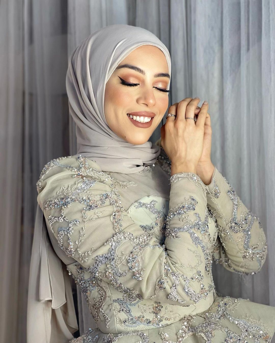 فستان إيمان أحمد في فرح بطوط