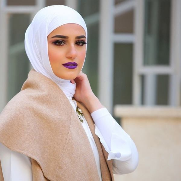 لفات الحجاب الكويتي للوجه المدور