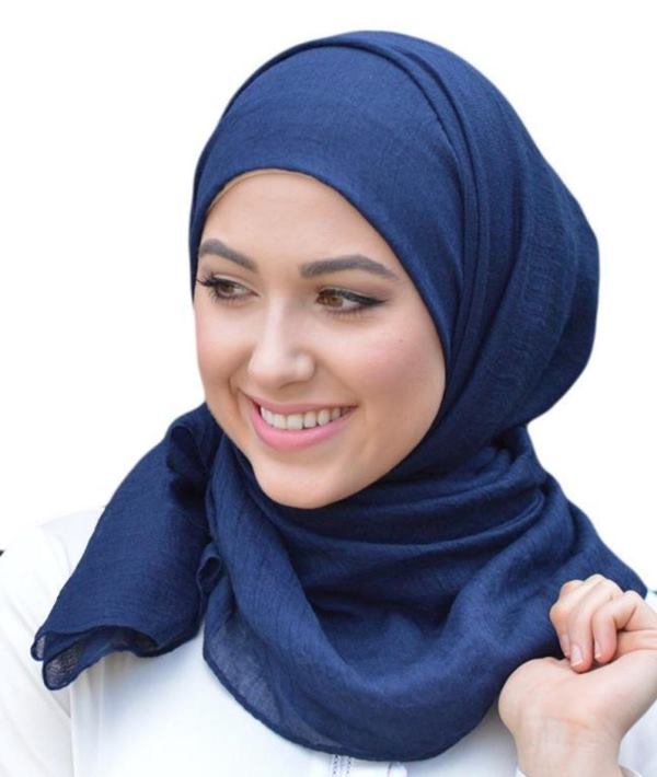 لفات حجاب للوجه الدائري الممتلئ من القطن