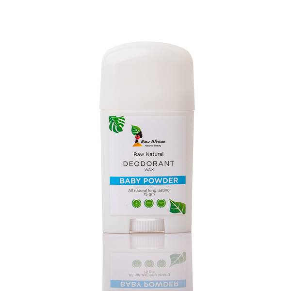 مزيل عرق بودرة التلك Raw African Natural Deodorant Baby Powder