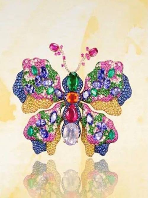 بروش الفراشة من فابرجيه Faberge