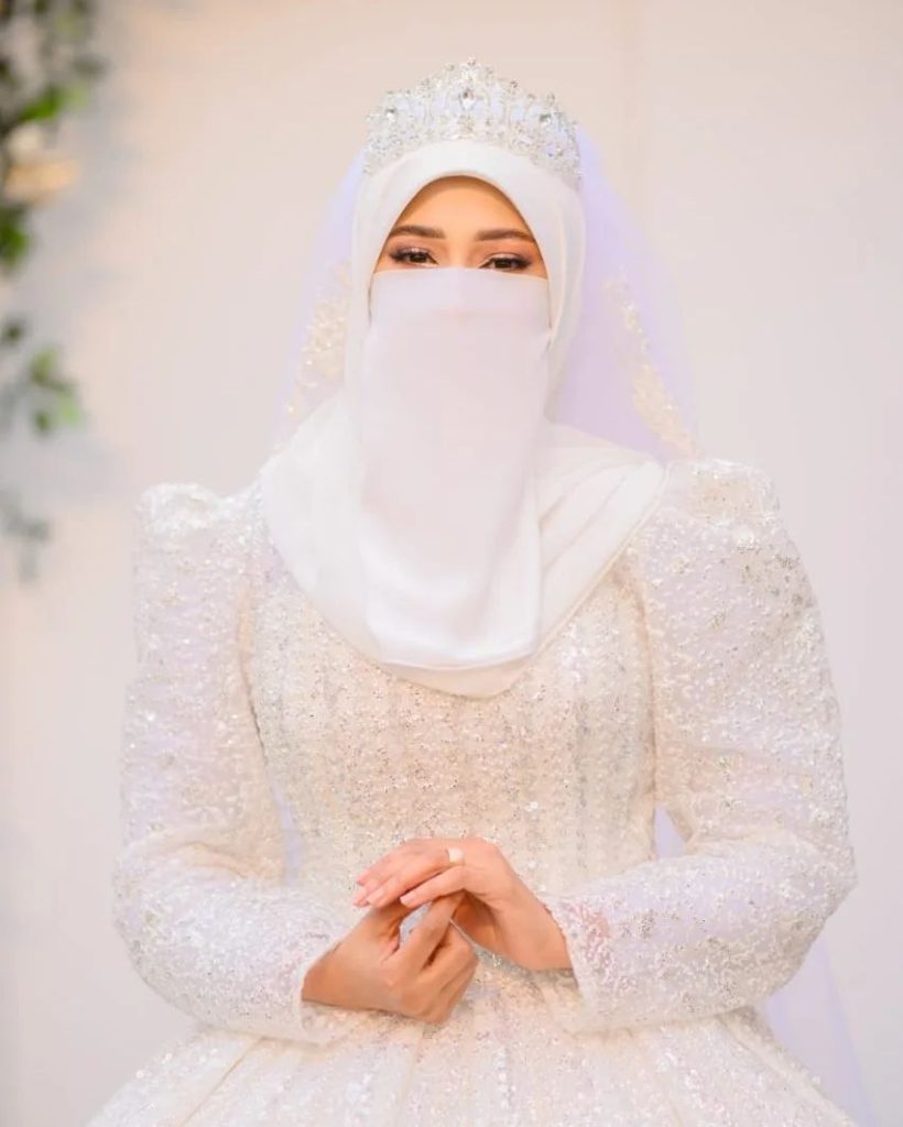 أشكال نقاب العروسة