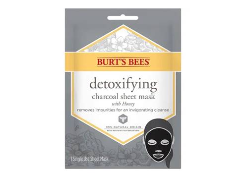 ماسك الفحم وعسل النحل BURT’S Bees Detoxifying Charcoal Sheet Mask with Honey