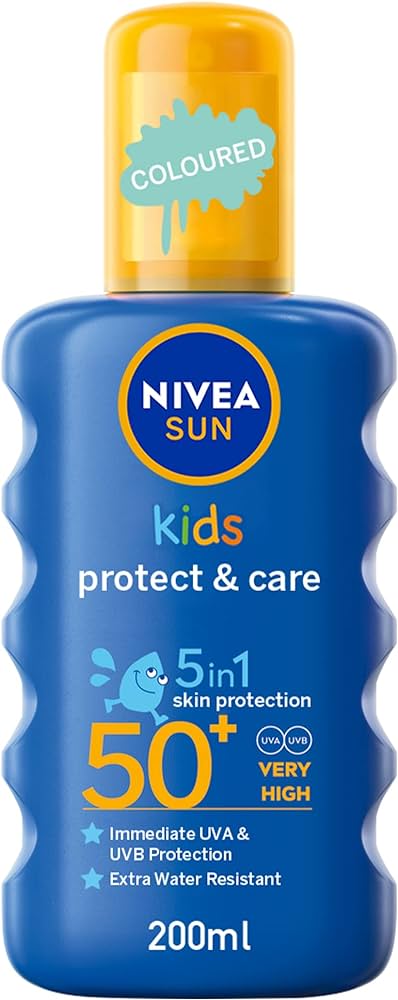 بخاخ واقي الشمس للأطفال من نيفيا Nivea kids Protect & Care Coloured Spray